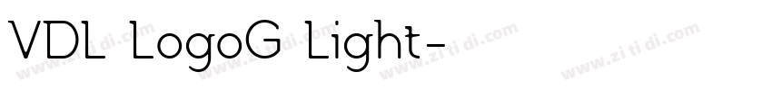 VDL LogoG Light字体转换